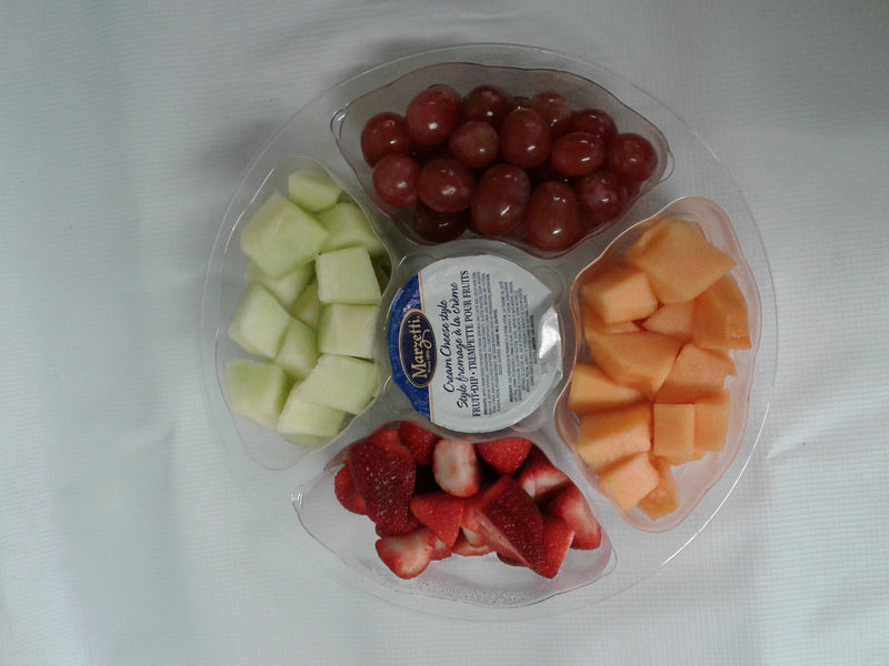 Large Fruit Tray With Cream Cheese Dip