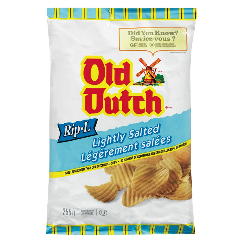 Old Dutch Lightly Salted Potato Chips, 255 g