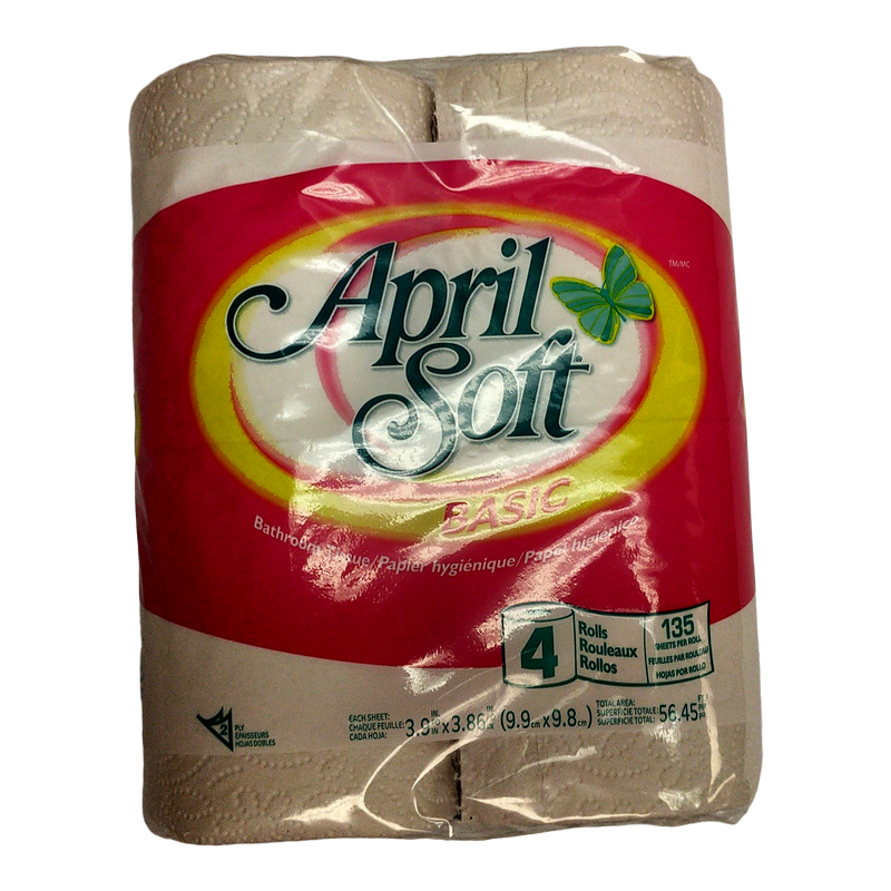 April Soft Basic Toilet Paper, 1 ct