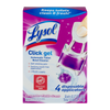 Lysol Click Gel Automatic Toilet Bowl Cleaner Lavender Fields Scent, 4 ct