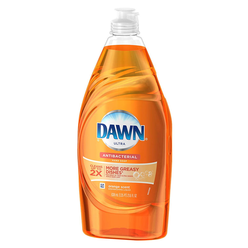 Dawn Ultra Dishwashing Liquid Antibacterial Orange Scent, 638 ml