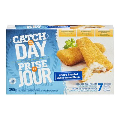 Catch of the Day Crispy Breaded Fish Fillets, 350 g