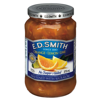 E.D. Smith Orange Lemon Lime Fruit Spread No Sugar Added, 375 mL