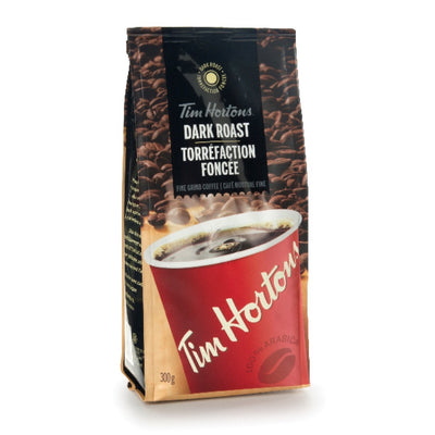 Tim Hortons Dark Roast Fine Ground Coffee, 300 g