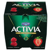 Activia Strawberry/Raspberry Probiotic Yogurt, 8 x 100 g