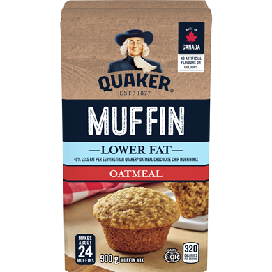Quaker Low Fat Muffin Oatmeal, 900 g