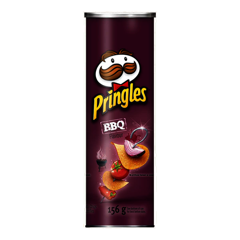 Pringles BBQ Flavour Potato Chips, 156 g