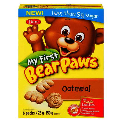 Bear Paws Oatmeal Cookies, 150 g