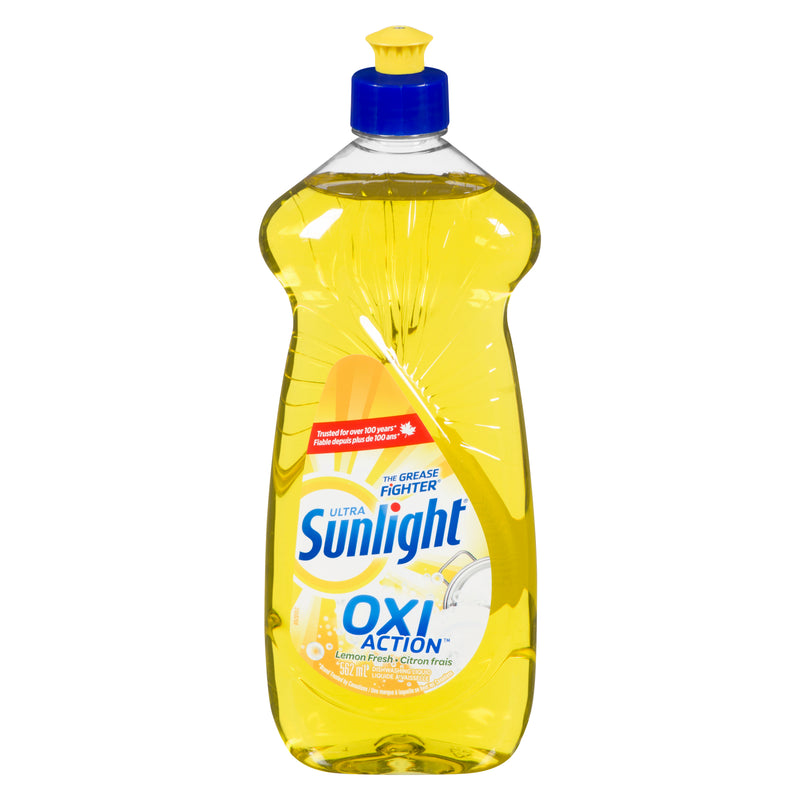 Sunlight Oxi Action Lemon Fresh Dish Liquid, 562mL
