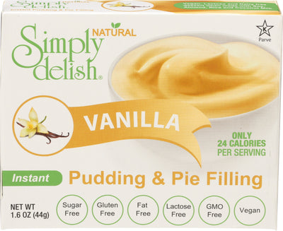Simply Delish Vanilla Natural Instant Pudding, 48 g
