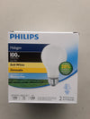 PHILIPS 100 WATT SOFT WHITE LIGHT BULBS, 2PK