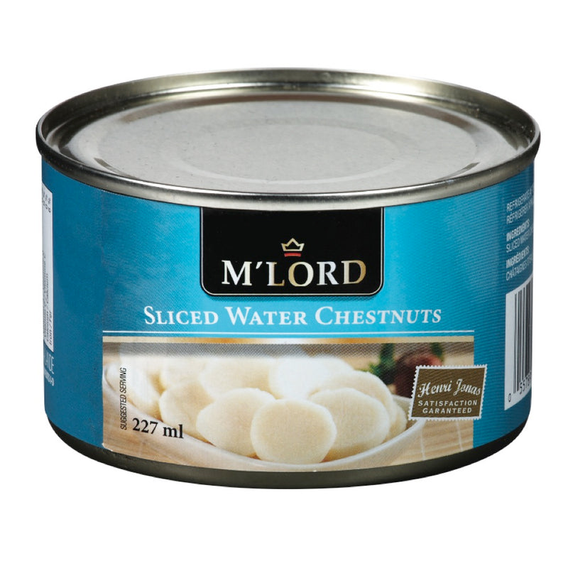 M'Lord Sliced Water Chestnuts, 227 mL