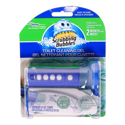 SCRUBBING BUBBLES TOILET GEL RAINSHOWER