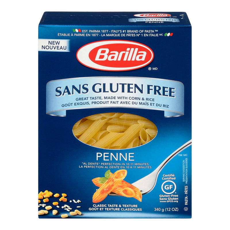 Barilla Sans Gluten Free Penne, 340 g