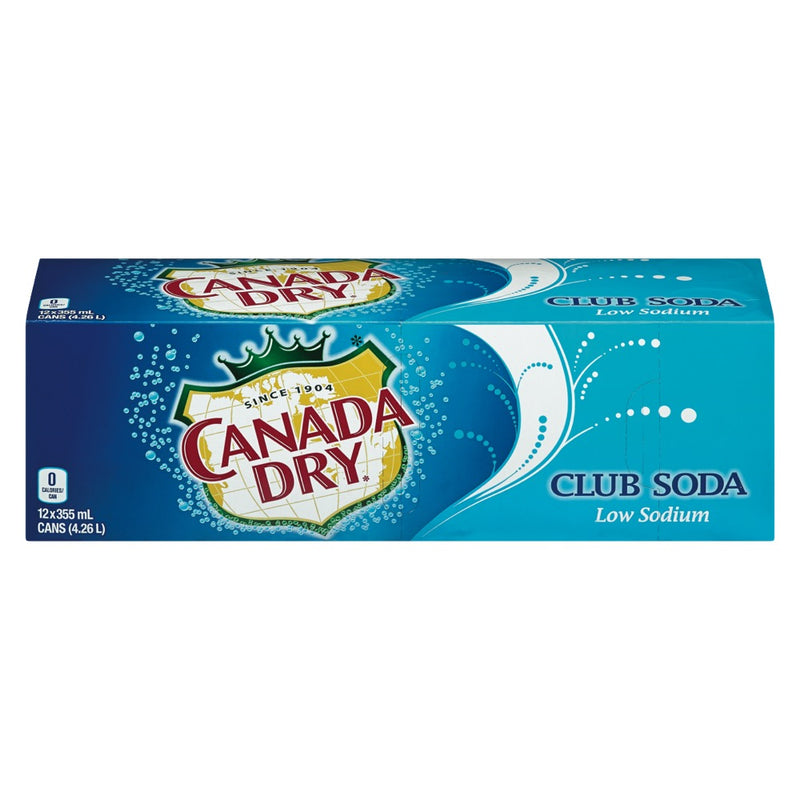 Canada Dry Club Soda, 12 x 355 mL