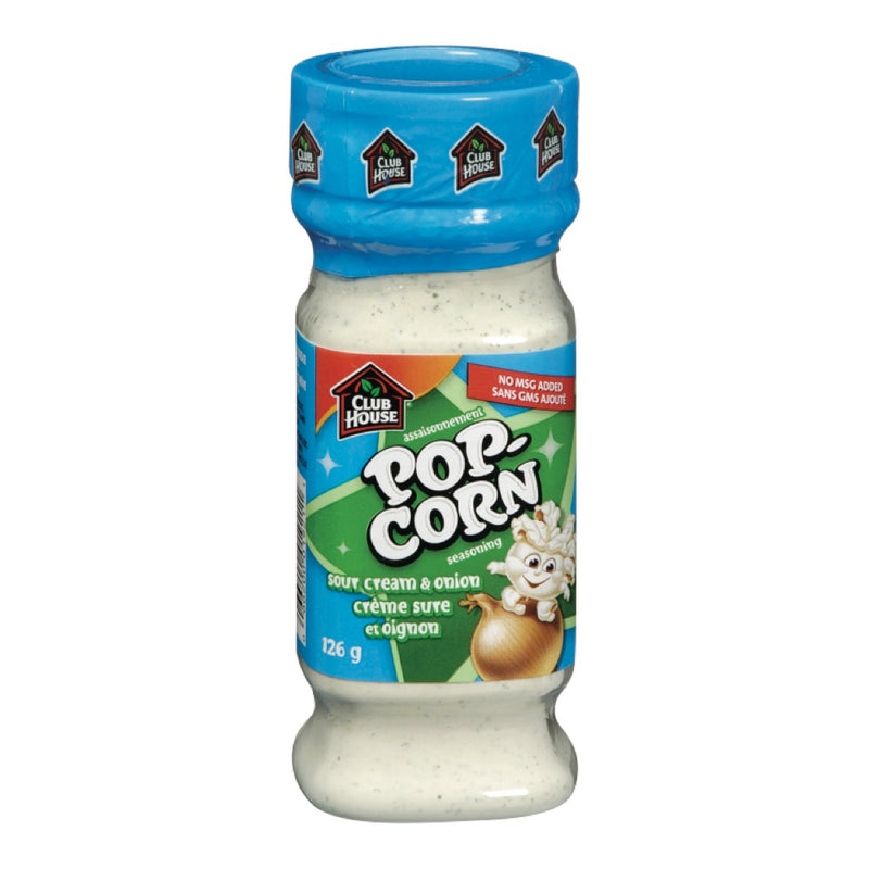 Club House Sour Cream & Onion Popcorn Seasoning, 126 g