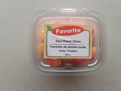 Favorite Sour Peach Slices, 300 g