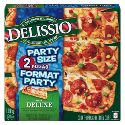 Delissio Deluxe Party Size Pizza, 1.09 kg