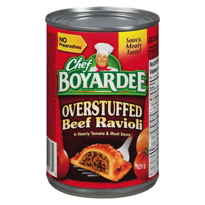 Chef Boyardee Overstuffed Beef Ravioli, 425 g