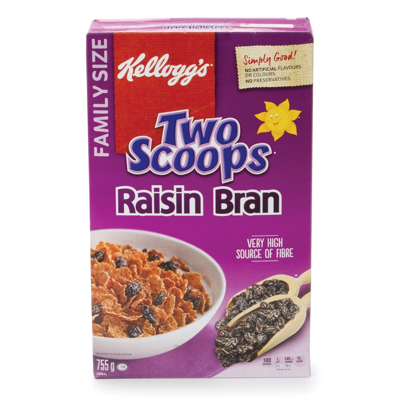Raisin Bran Two Scoops Cereal, 755 g
