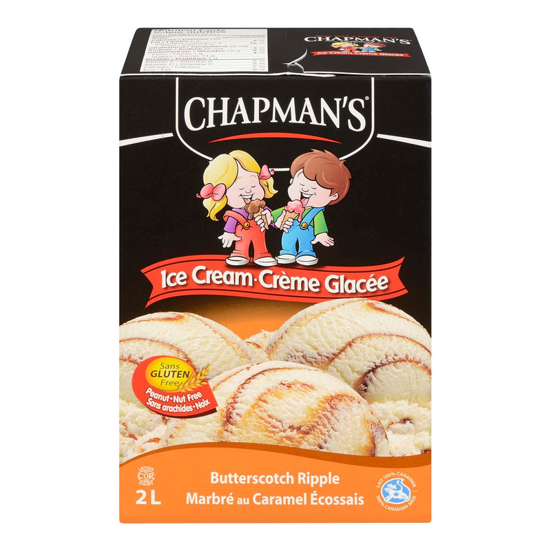 Chapman's Butterscotch Ripple Ice Cream Brick, 2L