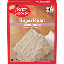 Betty Crocker Super Moist White Cake Mix, 404 g