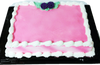 Vanilla Rectangle Cake