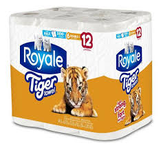 Royale Tiger Towels, 6 Double Rolls