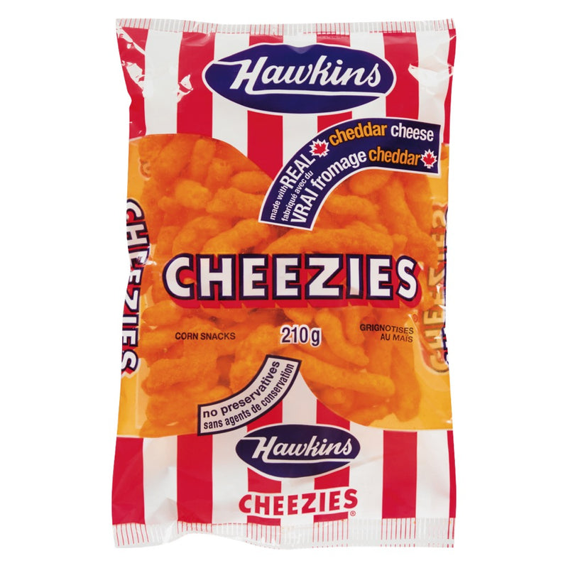 Hawkins Cheezies Corn Snacks, 210 g