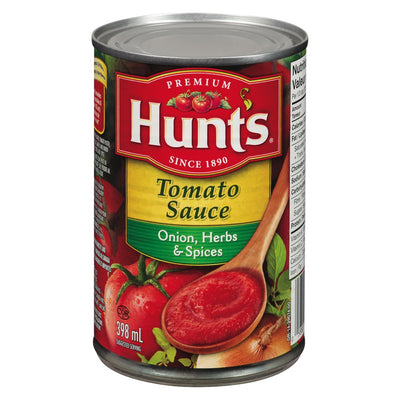 Hunt's Onion Herbs & Spices Tomato Sauce, 398 mL