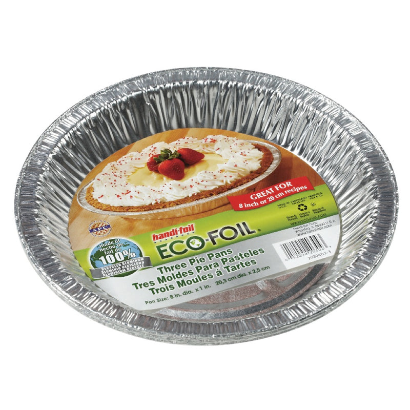 Handi-Foil Eco Foil 8x1 PIE PAN, 3PK