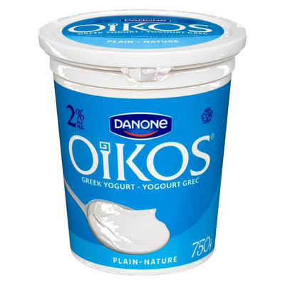 Oikos Plain Greek Yogurt No Sugar Added, 750 g