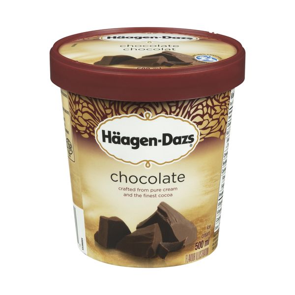 Haagen-Dazs Chocolate Ice Cream, 500 mL