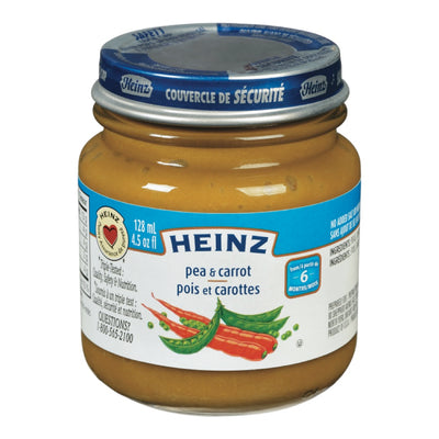 Heinz Pea & Carrot From 6 Months, 128 mL