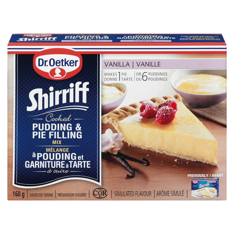 Shirriff Vanilla Cooked Pudding & Pie Filling, 160 g